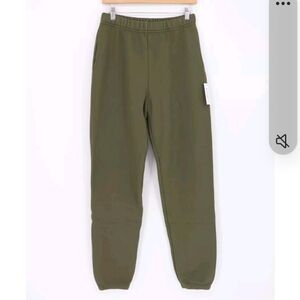 Velvet by Graham & Spencer Sabrina Autumn Fleece Olive Green Sweatpants Small